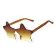 thumbnail image 1 of Frameless Star Sunglasses Transparent Candy Colored Party Glasses for Outdoor Cycling and Activities, 1 of 2
