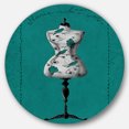 thumbnail image 1 of Designart 'French Couture IV' Art Mural Cercle en Métal Glamour, 1 of 3