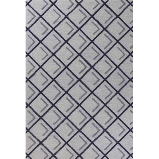 HomeRoots 352942 5 x 7 ft. Wool Iron & Smoke Area Rug