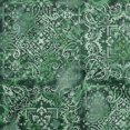 thumbnail image 1 of oneOone Rayon Dark Green Fabric Asian Sewing Material Print Fabric By The Yard 56 Inch Wide, 1 of 4