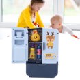 thumbnail image 3 of OTVIAP Simulation Intelligent Refrigerator Double Door Kitchen Toys Set Children Play House Toy,Mini Fridge Toy, 3 of 8