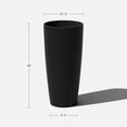 thumbnail image 3 of Veradek Pure Series Selena 28" Planter 2 Pack Black, 3 of 12