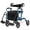 Blue, variant on Costway Rollator Walker with Seat Folding Walker with 8-inch Wheels Supports up to 350lbs