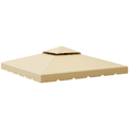 thumbnail image 1 of Outsunny Toit de Rechange pour Pavillon à Double Toit 10'x10 Pieds, Beige, 1 of 10