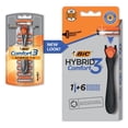 thumbnail image 1 of BIC Comfort 3 Hybrid Disposable Men's Razor, 3-Blade, 1 Handle and 6 Cartridges, For a Smooth and Comfortable Shave, 1 of 6
