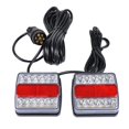 thumbnail image 2 of LED Feu Arrière Remorque Camions Stop Indicateur Lumière Submeible, 12V Blanc, 2 of 8