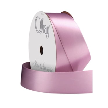 Offray Ribbon, Lt Orchid Purple 7/8 pouces ruban de polyester satiné simple face, 18 pieds