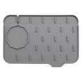 thumbnail image 3 of Drain Rack Kitchen Accessory for Draining and Water Retention Pad | Silicone Cushion for Double Faucet Use in Kitchen and Bathroom, 3 of 4