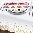 thumbnail image 4 of Tacnuzo 4 Pcs Disposable Plastic Table Cloths Plastic Tablecloths for Rectangle Tables for Birthday Parties Wedding Anniversary, 4 of 7