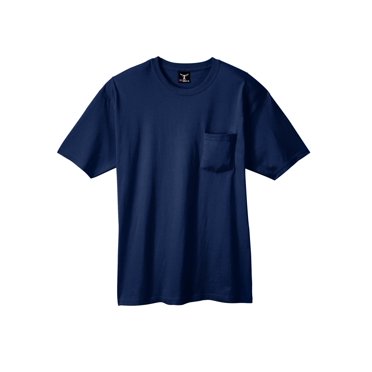 Hanes Beefy-T T-Shirt à Poche pour Hommes, P, Marine