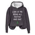 thumbnail image 2 of Jienlioq Hauts de Noël pour Femmes Liquidation Haut Imprimé Col Rond Manches Longues Ample, 2 of 3