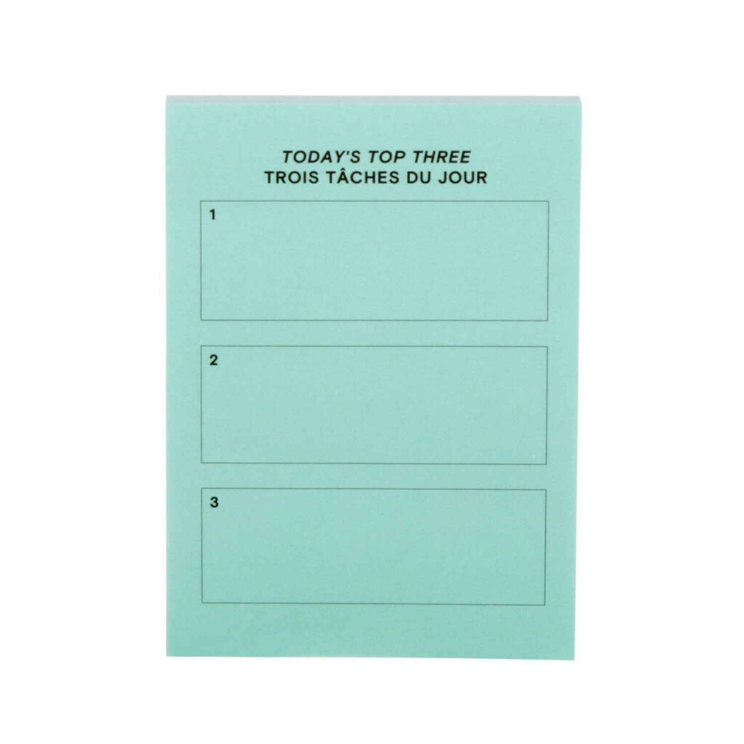 Feuillets à motifs Post-it®, top 3, turquoise