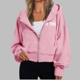 thumbnail image 2 of Veste en Polaire pour Femmes, Veste à Capuche Confortable avec Manches Longues, Coupe Ample, 2 of 5