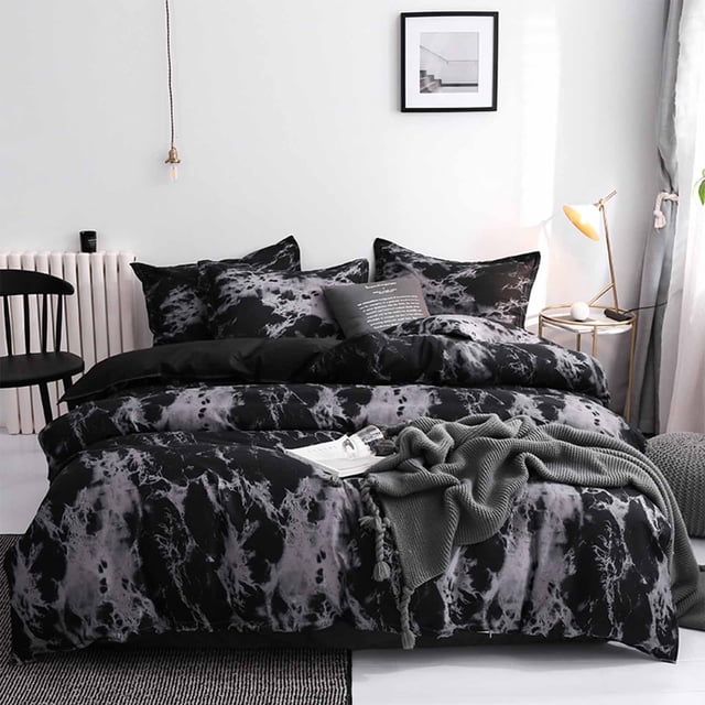 Chmadoxn Bedspread & Coverlet Sets Bed Three Piece Gift Set Home Textile Sanding Three Piece Plain Three Piece Set Machine Washable Bedding Sets The Bedclothes