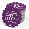 thumbnail image 4 of Inkdotpot Let Love Sparkle Wedding Bottle Tag Real Silver Foil Favor Hang Tags 100 Pack, 4 of 6