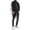 Black, variant on Pitauce Mens Velour Tracksuit Set Color Block 2 Piece Full Zip Jacket & Pants Activewear Casual Sweat Suit