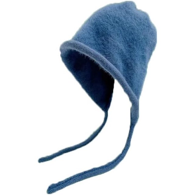 LinYooLi Bonnet Mignon Y2K pour Femmes, Chaud et Moelleux, Bonnet Japonais Coloré Kawaii avec Protection des Oreilles