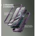 thumbnail image 4 of Dexnor pour iPhone 16 Pro Max Étui avec Cache Coulissant pour Appareil Photo et Béquille Ajustable et Protecteur d'Écran Intégré, Compatible avec MagSafe Étui Pare-Chocs Antichoc Étui de Protection Magnétique Robuste, Violet, 4 of 7