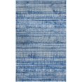 thumbnail image 1 of Unique Loom Tapis à Rayures Géométriques Helios 5' x 8' Rectangle Bleu Marine/ivoire, 1 of 1