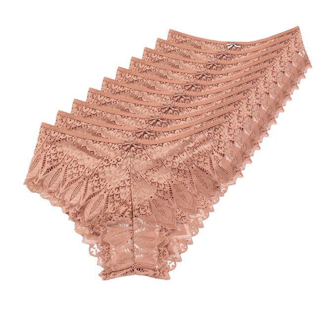 B91xZ Bikini pour Femmes Underwears Respirant Rafraîchissant Rayures Culotte, Rose XXXXXL