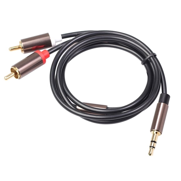 Câble Audio Prise 3,5 mm vers 2 RCA, Séparateur Mâle 1/8 Po vers Mâle 2 RCA, Câble Auxiliaire