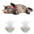 thumbnail image 2 of 2PCS Cat Ball Toy Interactive Bell Cat Pompom Toy Cat Feather Toy Cat Play Ball, 2 of 10