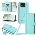 thumbnail image 1 of Book Style Wallet Cover for ASUS Zenfone 11 Ultra, Soft PU Leather, Light Green, 1 of 6