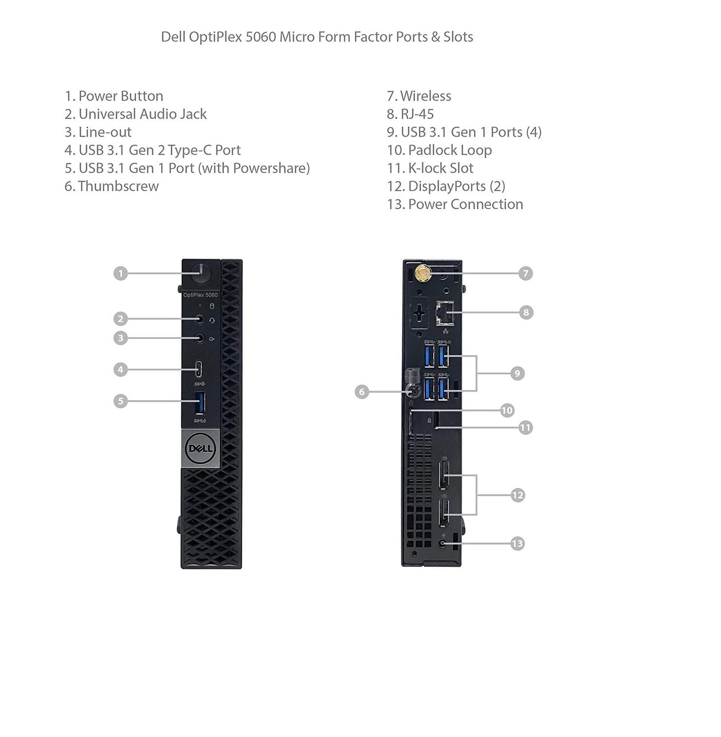 Refurbished Dell OptiPlex 5060 Intel i5-8400T Desktop