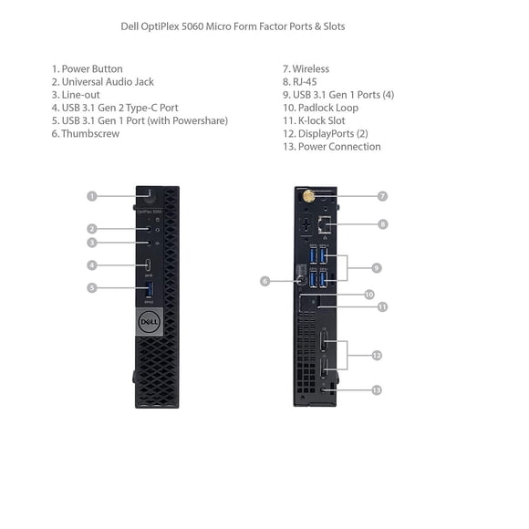 Refurbished Dell OptiPlex 5060 Intel i5-8400T Desktop
