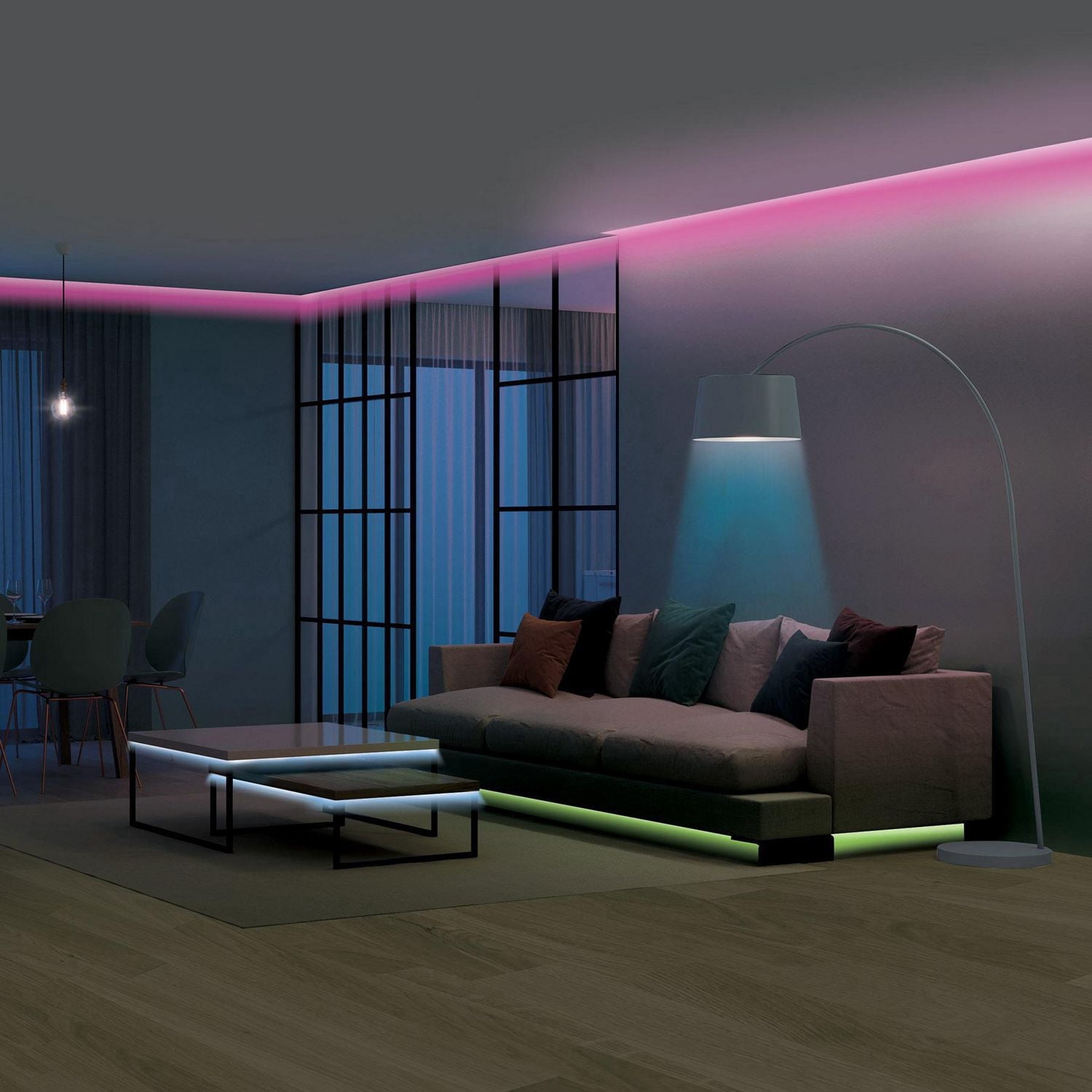 Merkury Innovations FlexGlo Ultra Strip Light with Sound Sync