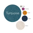 thumbnail image 4 of 596320 Laraline Vintage Medallion Collage Faded Turquoise Area Rug 5'3"x7'7", 4 of 9