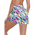 thumbnail image 1 of RELLECIGA Shorts de Bain Taille Haute pour Femmes avec Poches Protection Solaire UV, 1 of 7