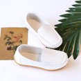 thumbnail image 4 of Ketyyh-chn99 Chaussures pour Enfants Ballerines pour Filles Grand Garçon Chaussures de Course Filles Chaussures Plates Souples Chaussures Bateau Chaussures Décontractées (Blanc, 30), 4 of 5