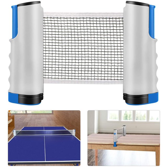 Borealiaes Filet de Ping-Pong, Ensemble Rétractable de Remplacement pour Tennis de Table, Filet Ajustable, Filet de Voyage Portable, Accessoires Intérieurs et Extérieurs