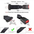 thumbnail image 3 of SNNROO Seat Belt Extender Multifunctional Seatbelt Extender Seatbelt Extender Provides Extra Length Ensures Comfortable Wear Seat Belt Extenders for Cars Black, 3 of 4