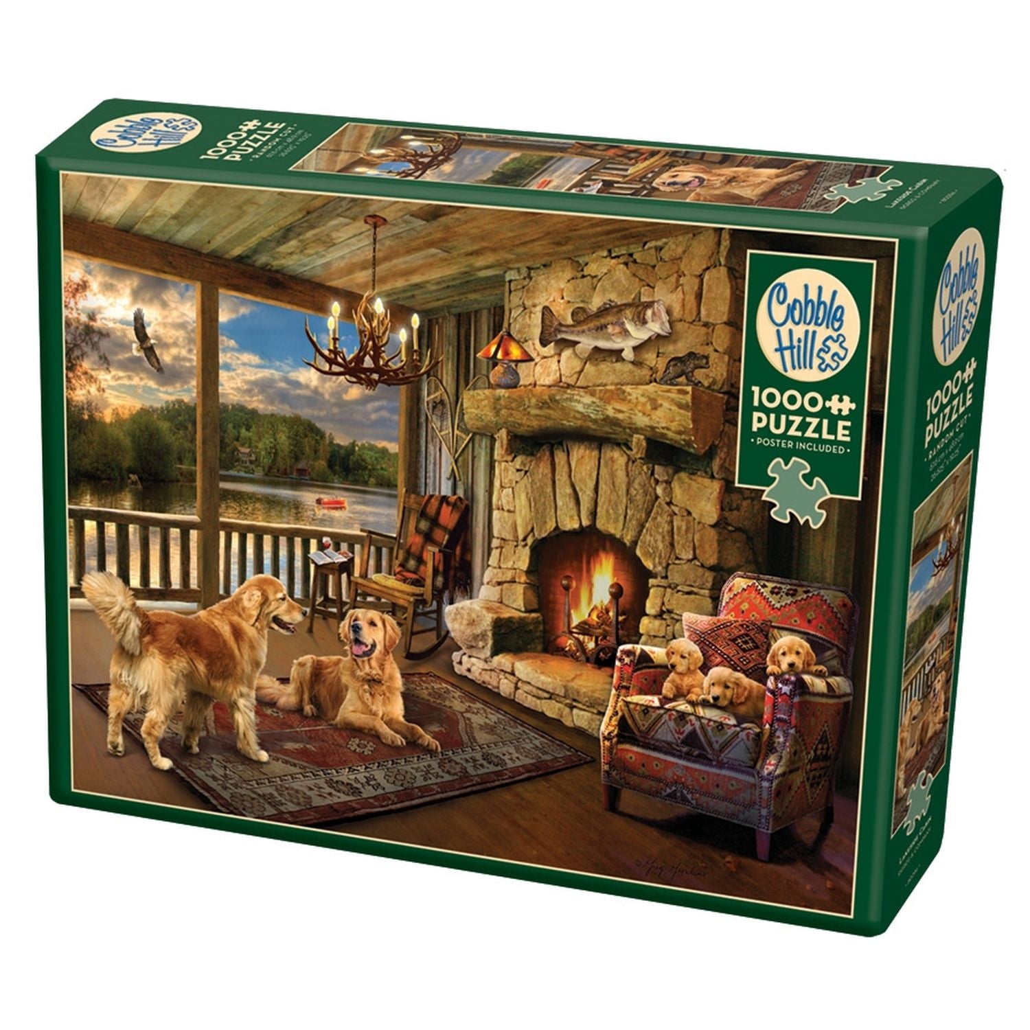 Cobble Hill Jigsaw Puzzle - Lakeside Cabin, 1000 Piece Puzzle