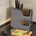 thumbnail image 2 of Kyursd Summer Home/Kitchen Organizers and Storage Special Offer！Multifunctional Chopsticks Tube Knife Organizer Box High Grade Kitchen Countertops Spoons Cutlery Draining Shelves Tool Racks, 2 of 6