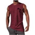 thumbnail image 1 of EGNMCR Débardeurs Homme Homme Décontracté Mode Chandail Sans Manches Col Rond Débardeur de Sport, 1 of 5