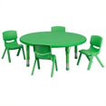 thumbnail image 1 of Bowery Hill 5 Pièces 45" Ensemble de Table Réglable Ronde en Vert, 1 of 2