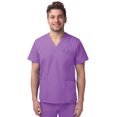 thumbnail image 1 of Sivvan Unisex V-Neck 3 Pocket Scrub Top (Available in 15 Colors), 1 of 7