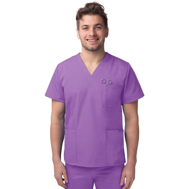 Sivvan Unisex V-Neck 3 Pocket Scrub Top (Available in 15 Colors)