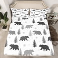 thumbnail image 2 of Erosebridal Rustic Bear Sheet Set King, Cartoon Animal Bedding Sets King Size, Farmhouse Room Decor, 2 of 6