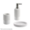 thumbnail image 2 of Hometrends White Sandstone Resin Lotion Pump, 2 of 2