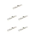 thumbnail image 3 of QualitChoice Cold Rolled Steel Hinge Mirror Polished Replacement Modified Punch-free Cabinet Wardrobe Cupboard Hinges Accessories Silver 5PCS, 3 of 6