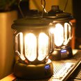 thumbnail image 4 of Neinkie Lampe de Camping Rétro Rechargeable avec Poignée Étanche Multifonctionnelle Double Source Lumineuse Chargement USB Haute Luminosité Lanterne d'Urgence à DEL pour l'Extérieur, 4 of 7