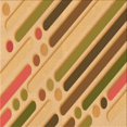 thumbnail image 1 of Ahgly Company Tapis de Zone Carré Orange Lavable en Machine, 6 Pieds Carré, 1 of 7