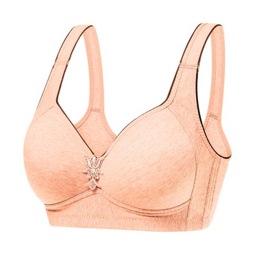 Pisexur Wireless Bra Underwear for Women, Women's Comfort Seamless Wireless Skinny Strap Retro Bralette Bra Adjustable Strap V Neck Lounge Bras for Women