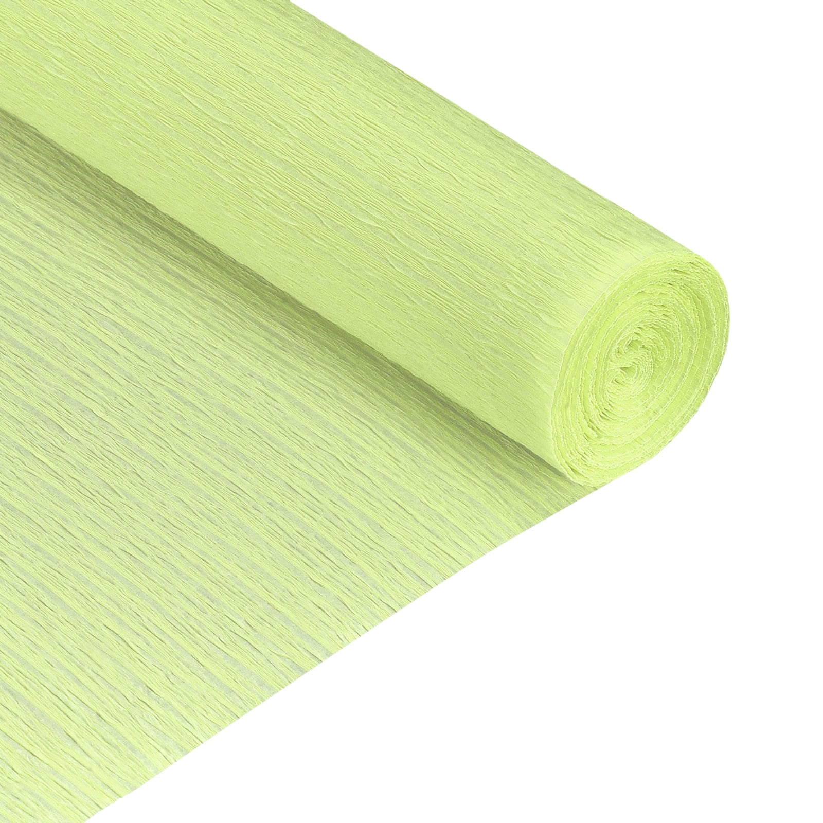 Unique Bargains Rouleaux de Papier Crêpe 7,5 Pi de Long 20 Pouces de Large, Vert Pâle, Lot de 2
