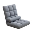 thumbnail image 1 of Elodie Chaise de Sol avec Soutien Dorsal, 5 Positions Réglables, Fauteuil Inclinable pour Appartement, Gris, 1 of 8