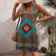 thumbnail image 4 of Pisexur Robes d'Été pour Femmes 2024 Boho Robe de Plage Florale Col en V Sans Manches Mini Robes Décontractées Fluides Robe Débardeur pour Vacances à la Plage avec Poches, 4 of 6